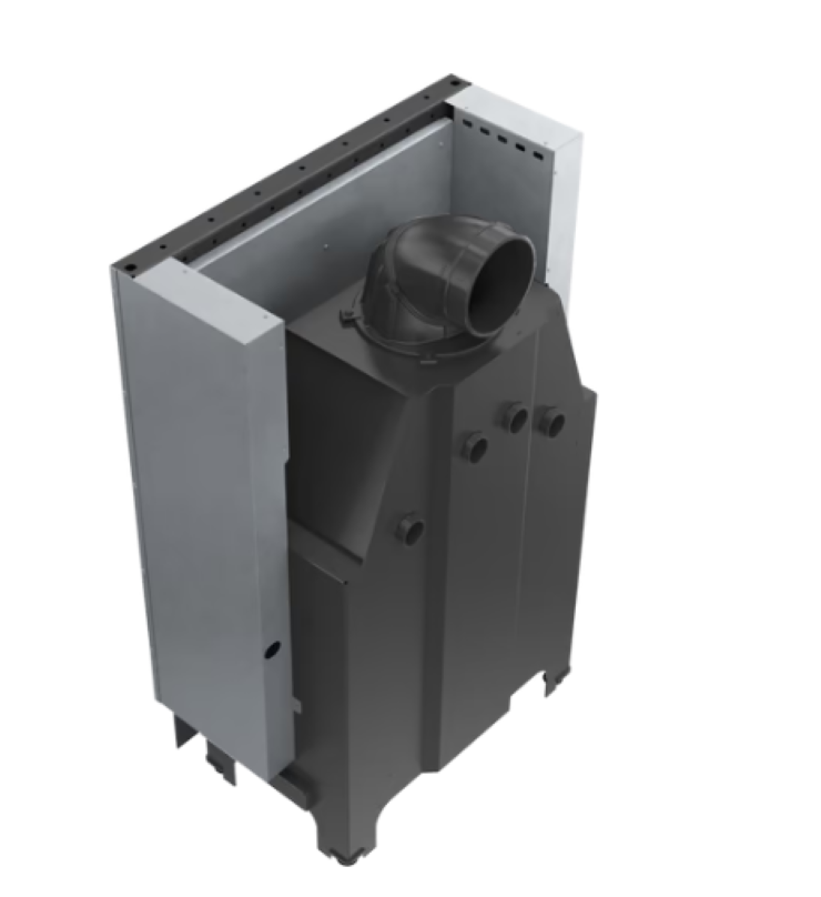 Bricosol Chimenea De Leña De Acero Kratki Mbo 15 Kw Ø 200 Puerta Elevable_2