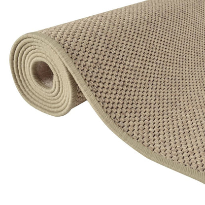 Vidaxl Alfombra De Pasillo Con Aspecto De Sisal Color Arena 80x300 Cm_4