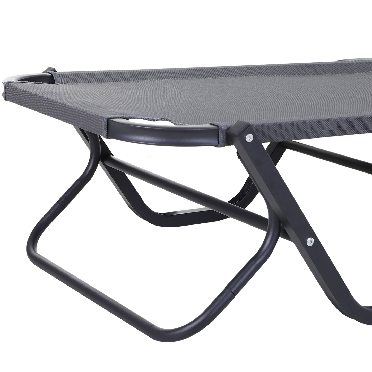 Outsunny Conjunto De 2 Tumbonas Reclinables De Aluminio 163x58,5x91 Cm Gris_4