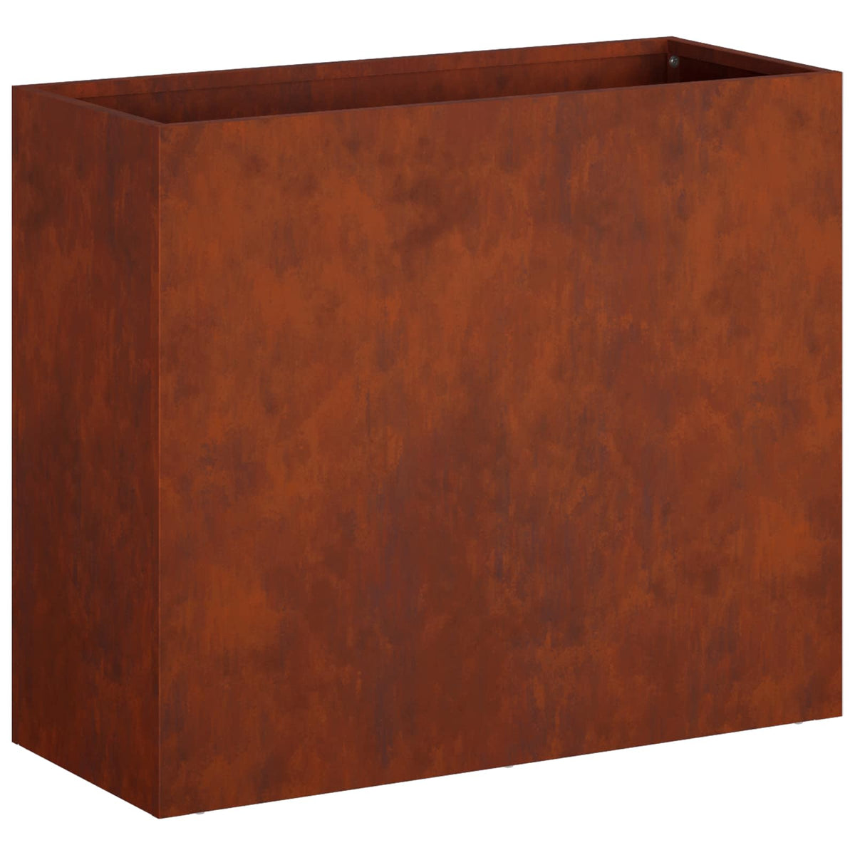 Macetero De Jardín Oxidado 50 X 20 X 40 Cm Acero Oxidado_0