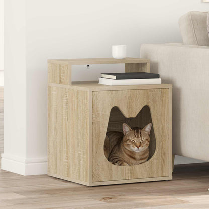 Casa Para Gatos Sonoma 42,5 X 40 X 53,5 Cm Madera De Ingeniería_1