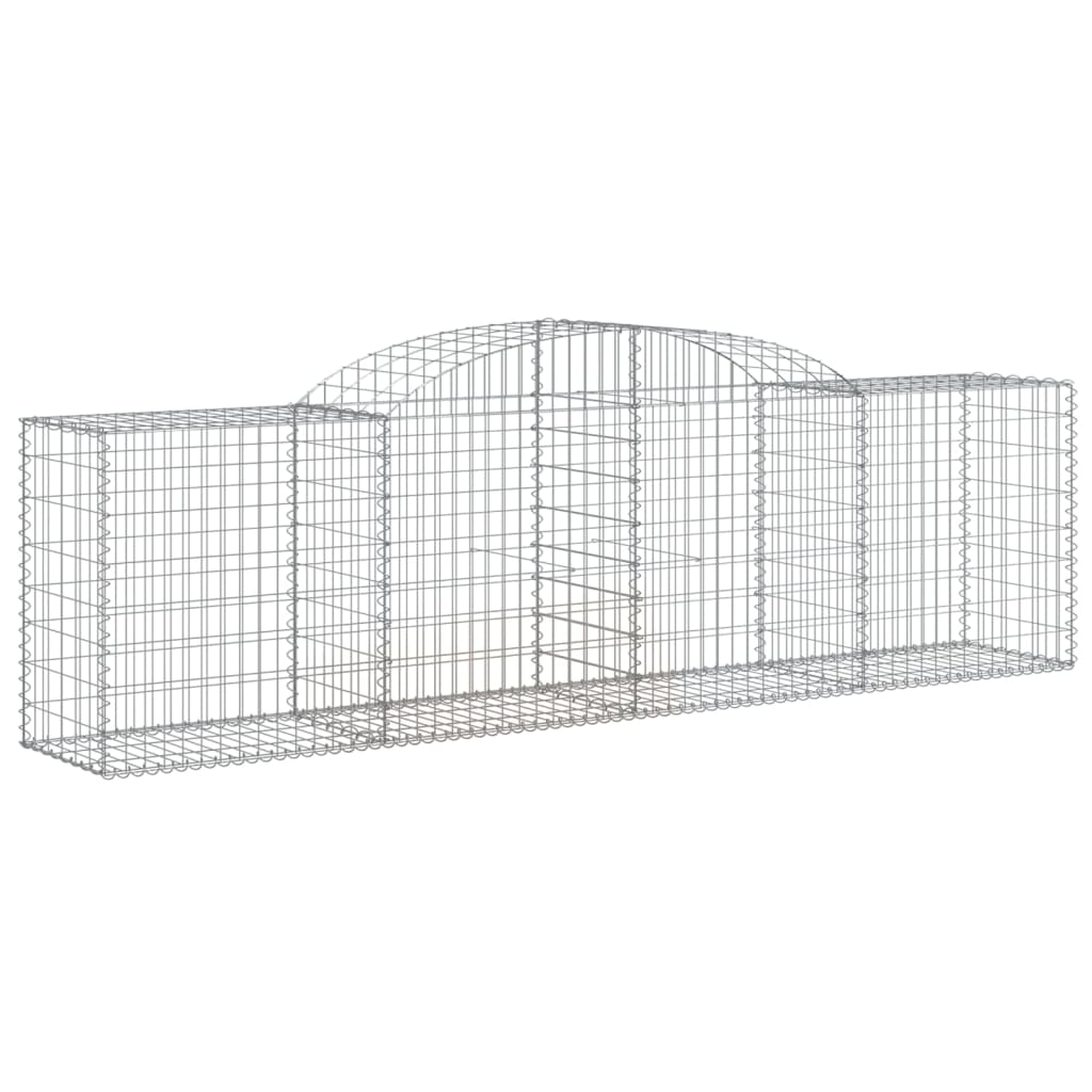 Cestas De Gaviones 25 Uds Forma De Arco Hierro 300x50x80/100 Cm_2