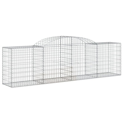 Cestas De Gaviones 25 Uds Forma De Arco Hierro 300x50x80/100 Cm_2