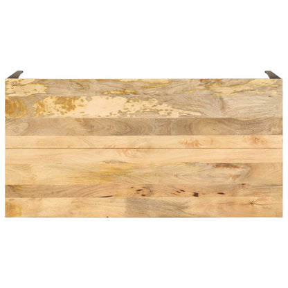 Mesa De Comedor De Madera Maciza De Mango 140x70x76 Cm_2