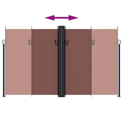 Vidaxl Toldo Lateral Retráctil Marrón 200x600 Cm_4