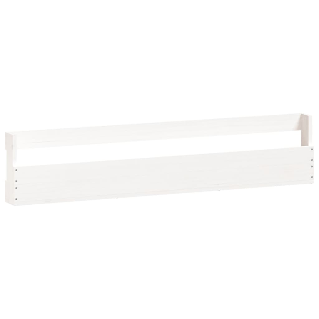 Estantes Zapatos De Pared 2 Uds Madera Pino Blanco 110x9x23cm / Vetonek_3