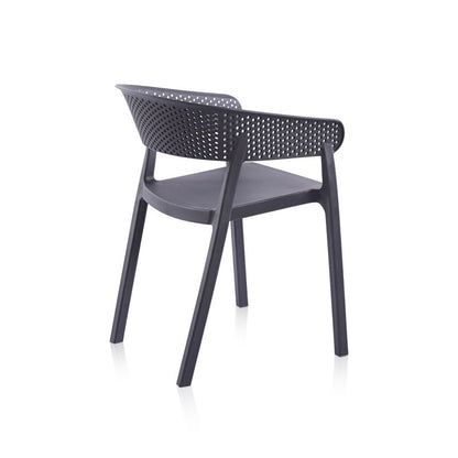 Pack 4 Sillas De Exterior Diza Polipropileno, Antracita, 54 X 73,5 X 50,5_3