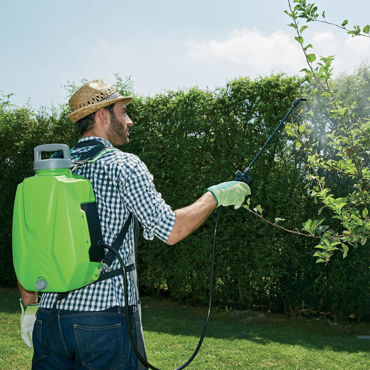 Pulverizador de mochila a pilhas Verdemax 8L