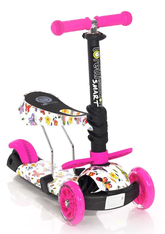 Patinete Infantil Con Asiento Smart Pink Butterfly_0