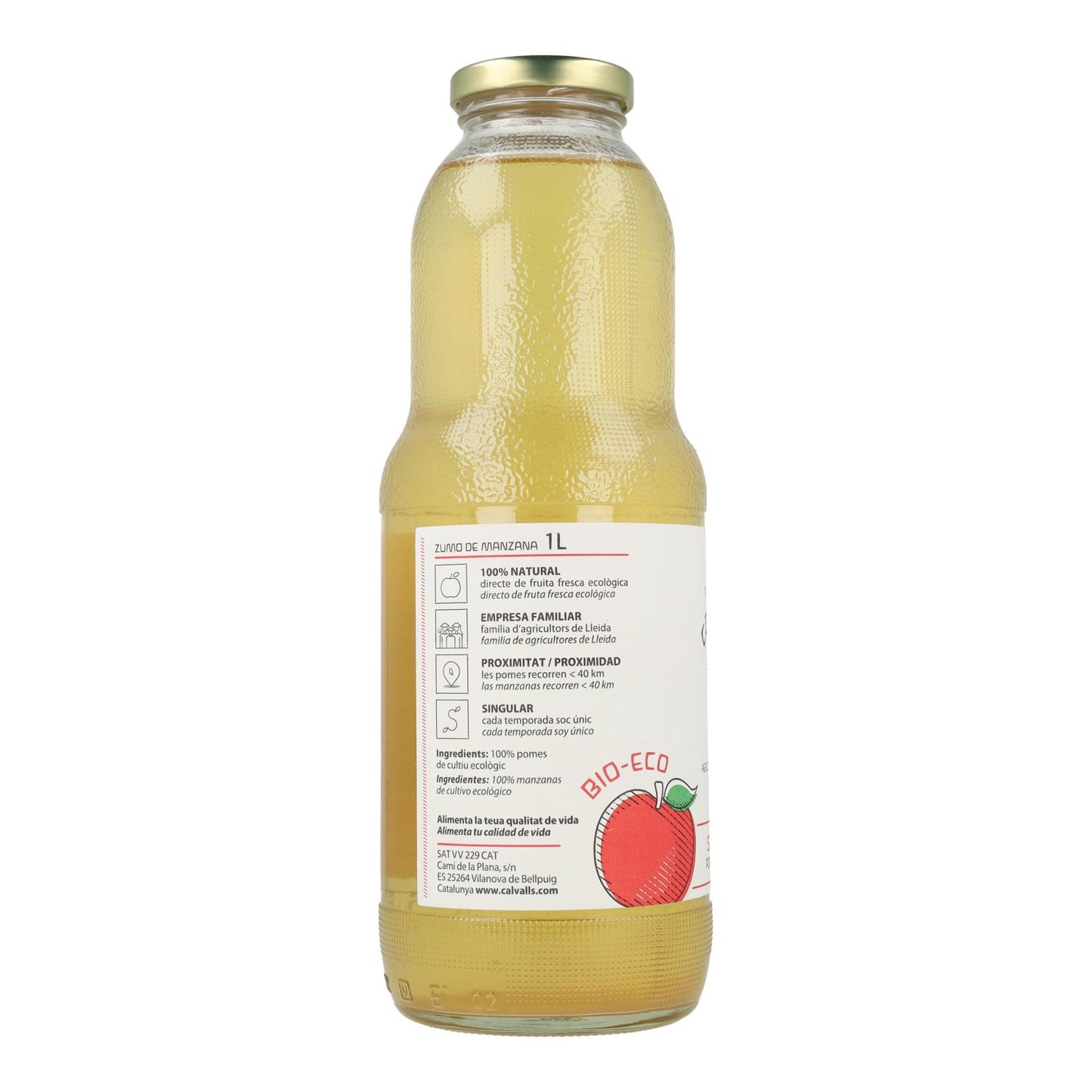 Sumo de Maçã Biológico Cal valls 1L