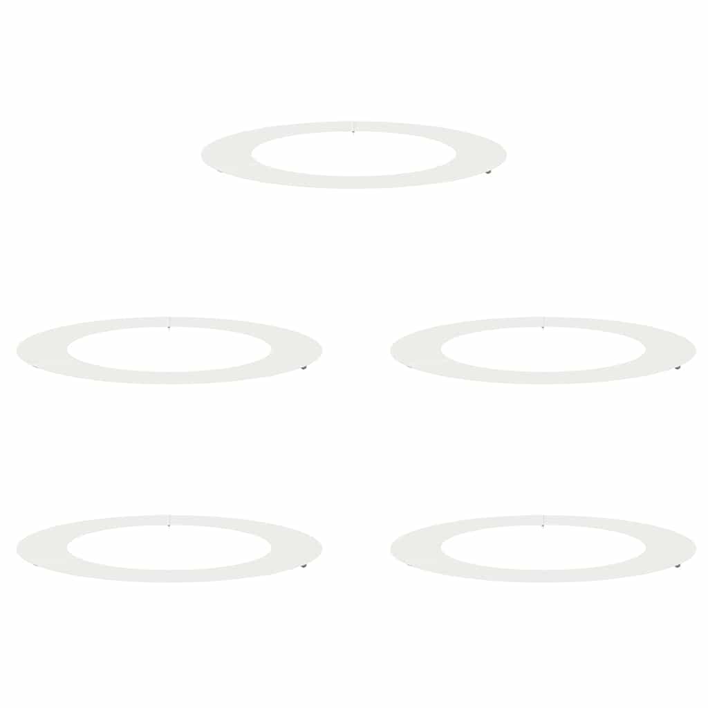 Adecuado Para Anillos De Árbol Plano 5 Pcs Ø60 / 90 Cm Acero_0