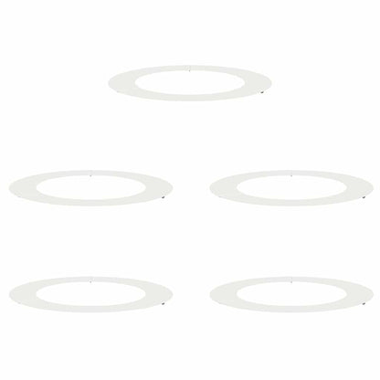Adecuado Para Anillos De Árbol Plano 5 Pcs Ø60 / 90 Cm Acero_0