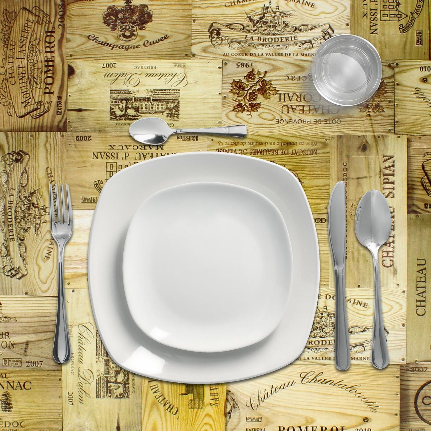 Mantel Hule Rectangular Tablones Vino Impermeable Antimanchas Pvc 140x250 Cm.  Recortable Uso Interior Y Exterior