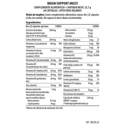 Brain Support Multi 60 cápsulas vegan