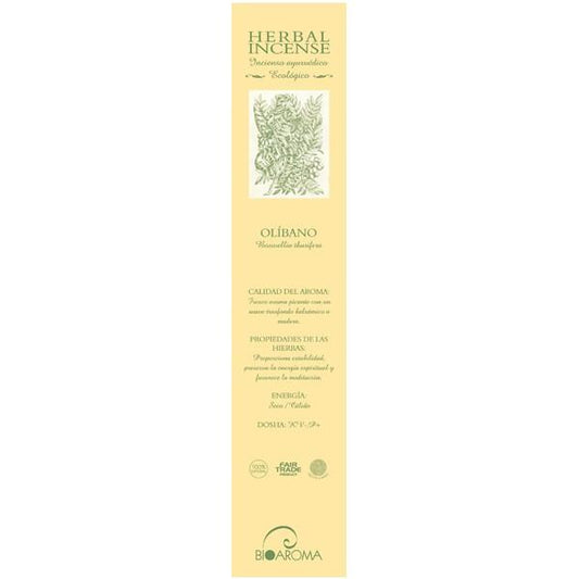 Bioaroma de Olíbano Biológico, 12 varetas