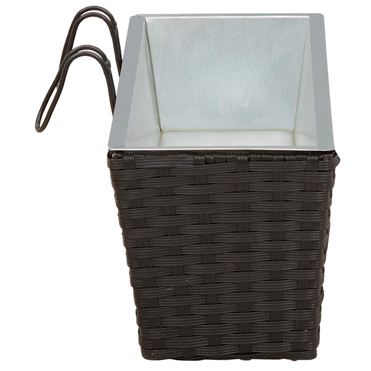 Barandilla 2 Uds. Negro 50 X 17 X 17 Cm Metal_5