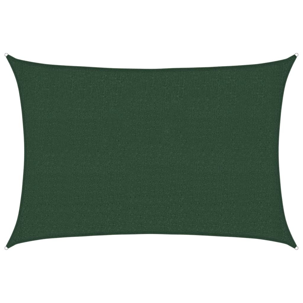 Vidaxl Toldo De Vela Verde Oscuro Hdpe 160 G/m² 2,5x3,5 M_0