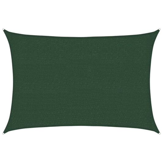 Vidaxl Toldo De Vela Verde Oscuro Hdpe 160 G/m² 2,5x3,5 M_0