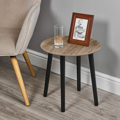Well Home Mesita De Centro En Mdf Color Marrón Ø30cm_2