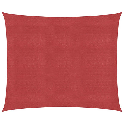 Vidaxl Toldo De Vela Rojo Hdpe 160 G/m² 5x5 M_0