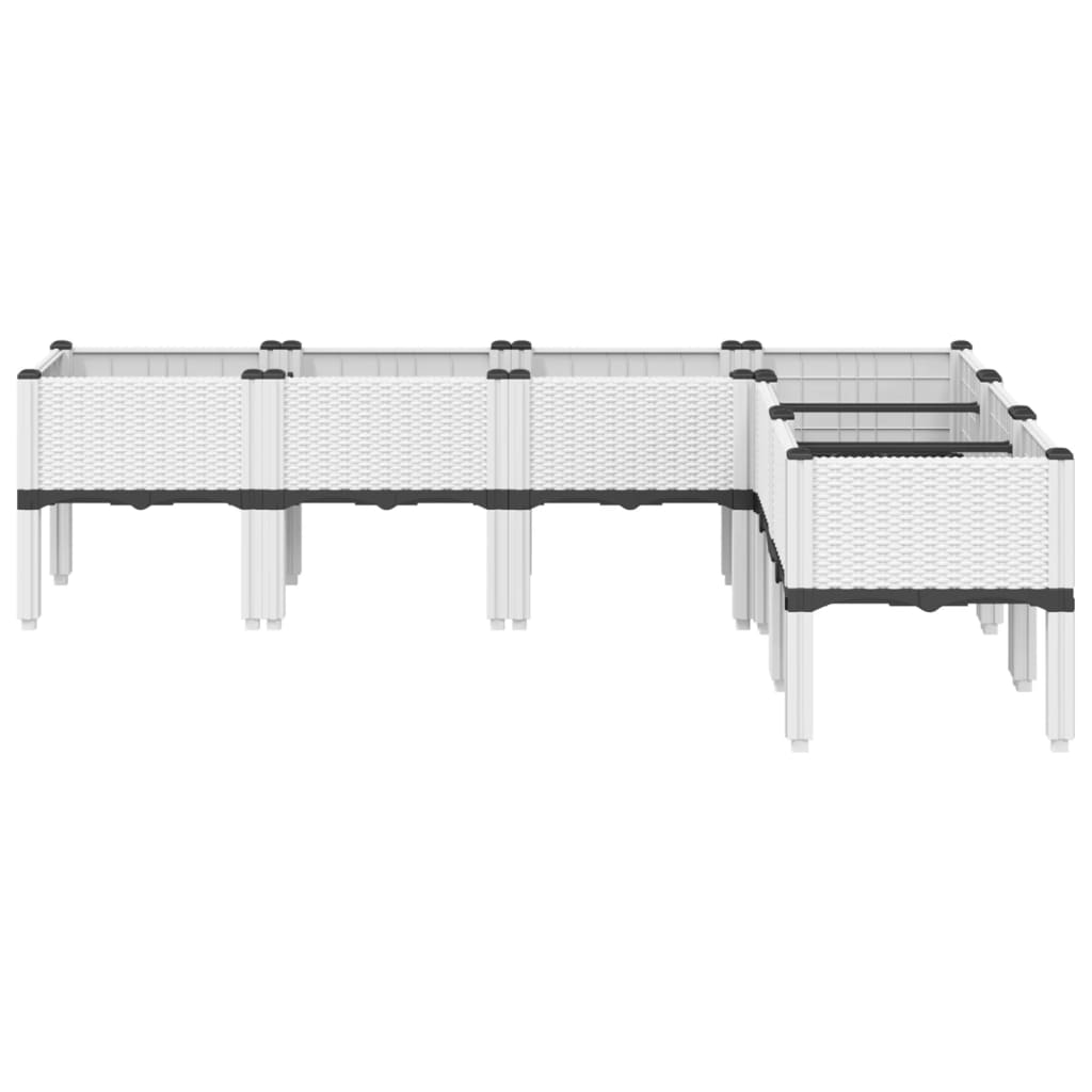 Jardinera Con Patas Pp Blanco 160x120x42 Cm_2