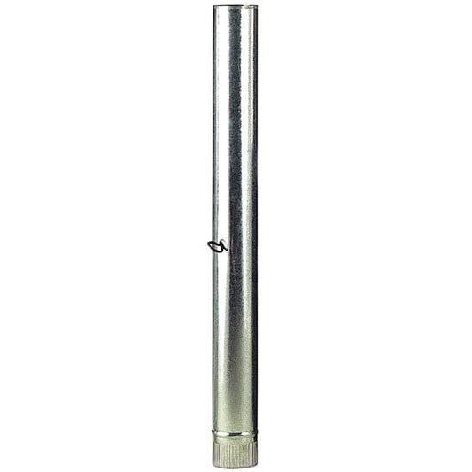 Wolfpack Tubo Estufa Acero Galvanizado Ø 110 Mm, Ideal Estufas De Leña, Chimenea, Alta Resistencia, Conducto Humos. Con Llave