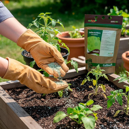 Cultivers Sulfato De Hierro Heptahidratado Granulado 5 Kg | Producto Mineral Para Jardinería Y Hogar, Uso Técnico En…_1