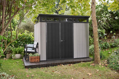 Keter Caseta Artisan 9x7: Almacenamiento Exterior, Resina, Efecto Madera._1