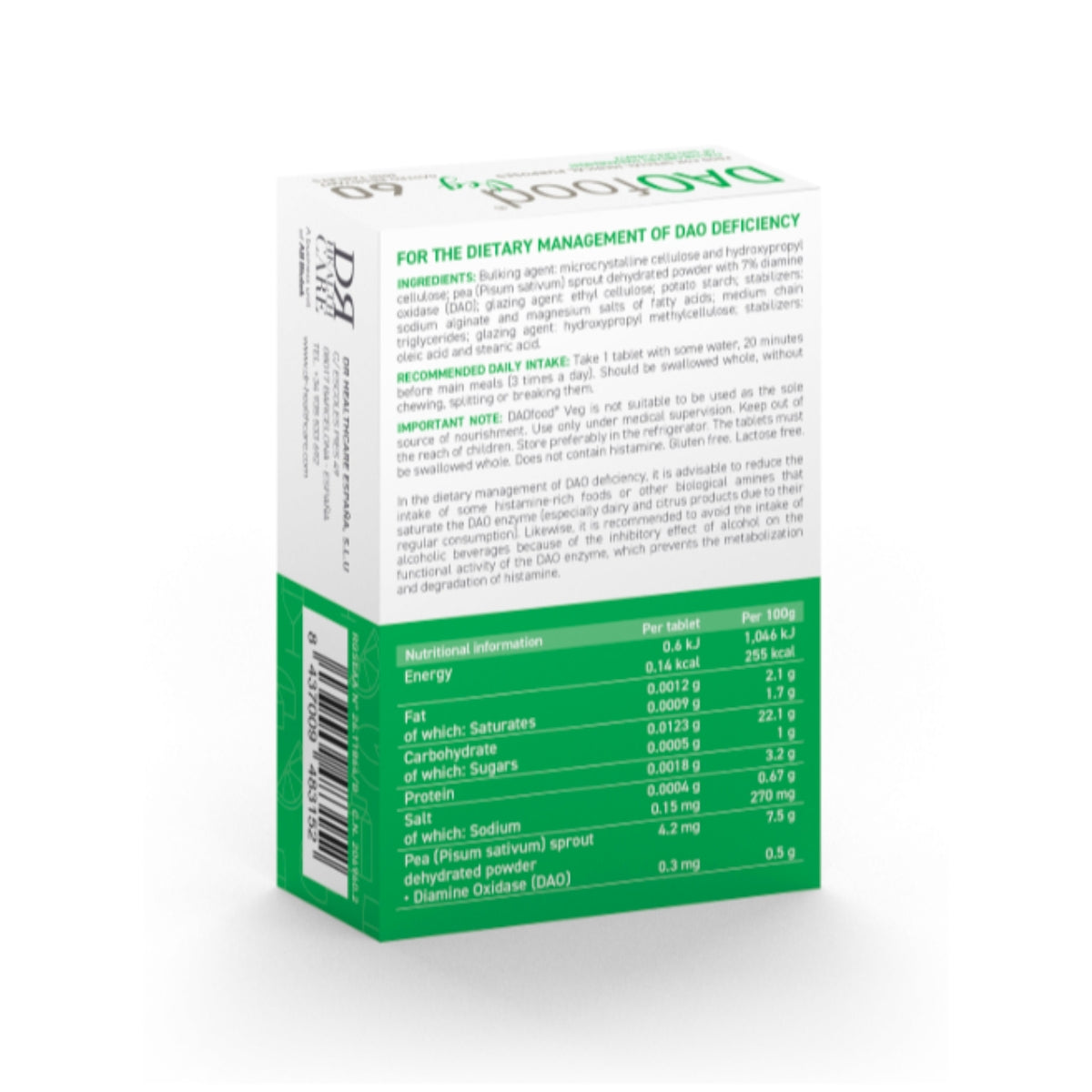 DAOfood® Veg blister 60 mini comprimidos