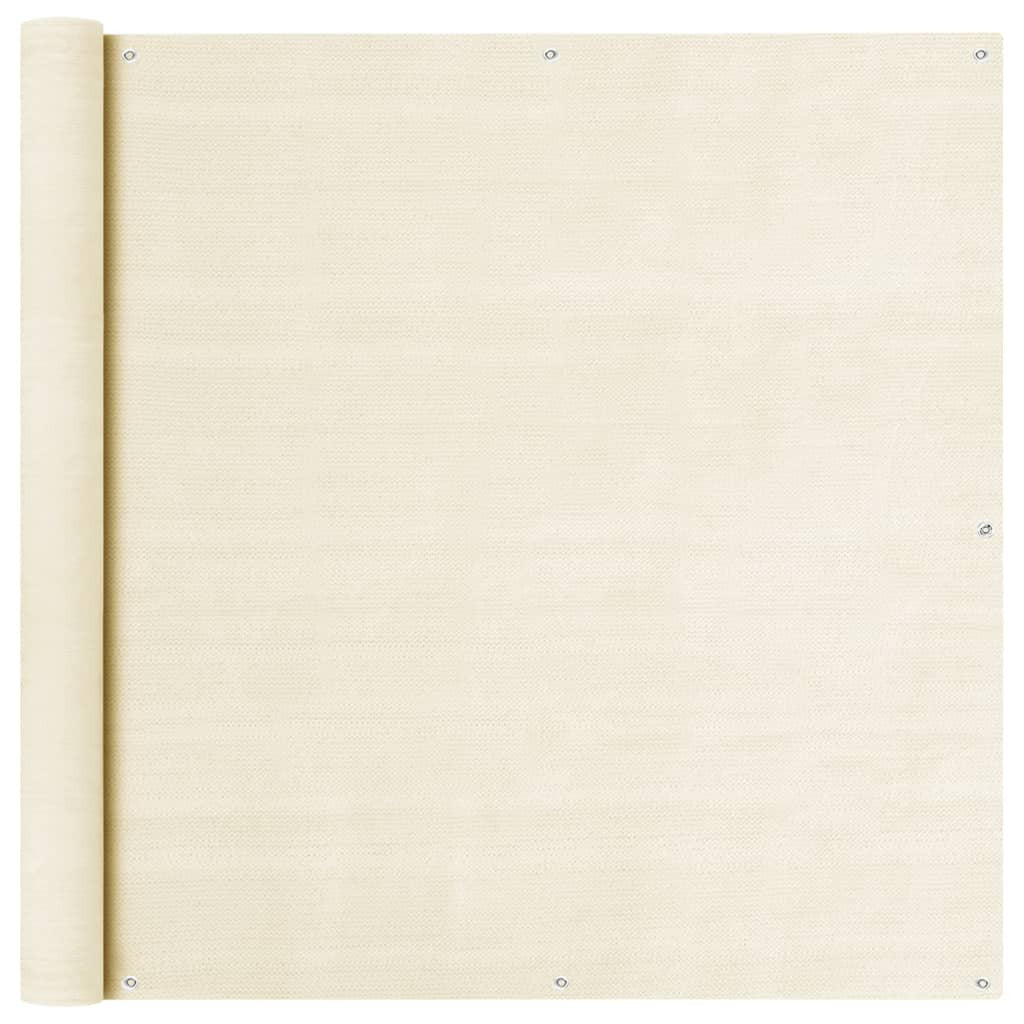 Vidaxl Toldo Para Balcón Hdpe Crema 120x600 Cm_0