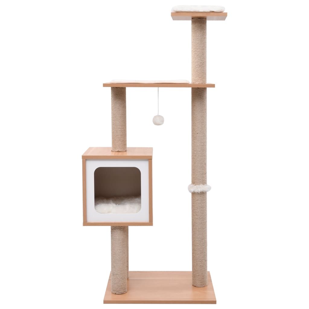Vidaxl Rascador Para Gatos Con Alfombra Rascadora De Sisal 123 Cm_1