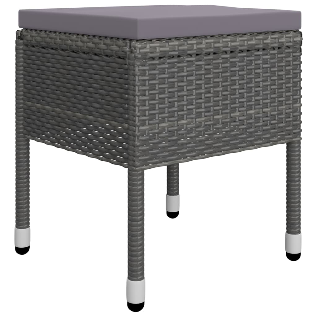 Juego De Comedor De Jardín De 5 Piezas Gris / Vetonek_1