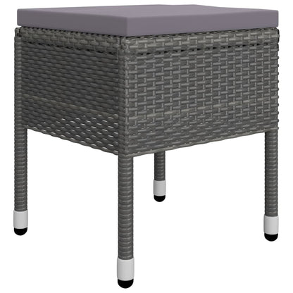 Juego De Comedor De Jardín De 5 Piezas Gris / Vetonek_1