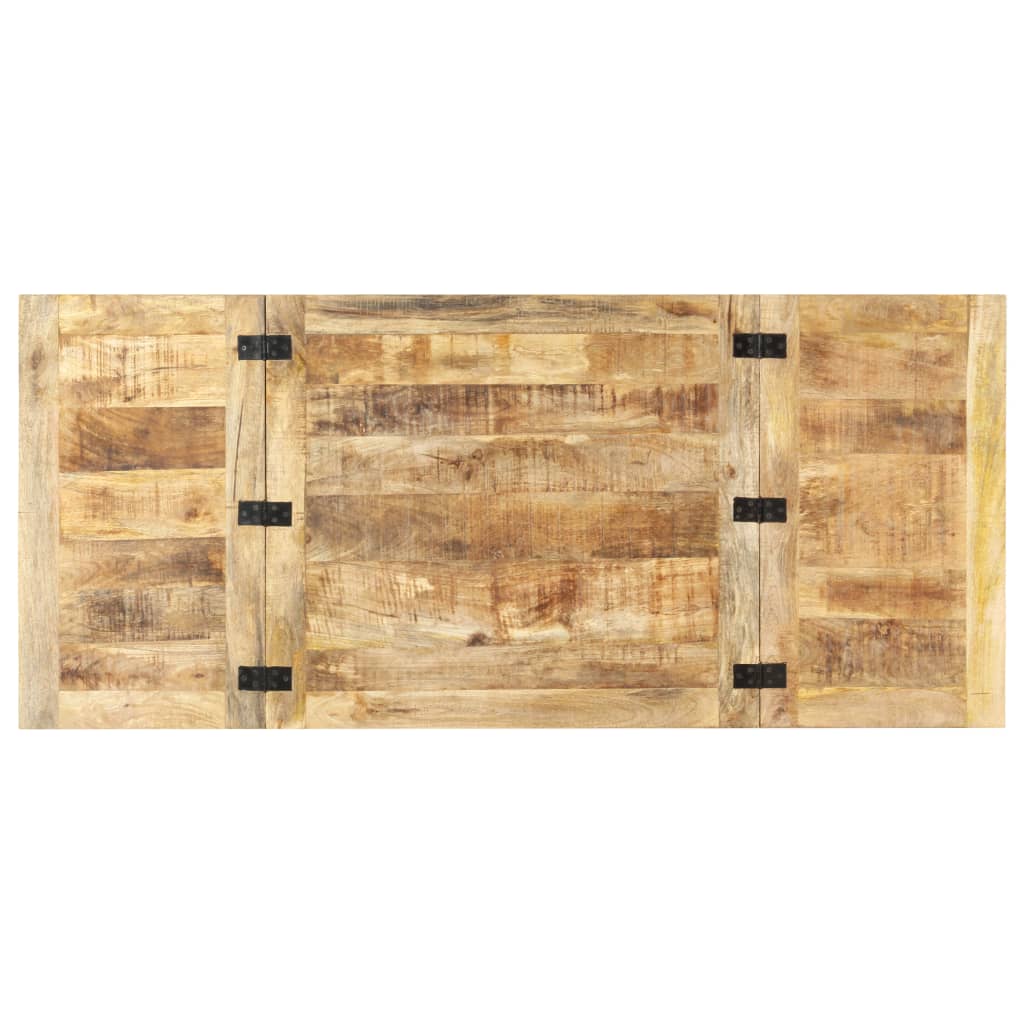 Mesa De Centro Extensible Madera Maciza De Mango 160x70x45 Cm_3
