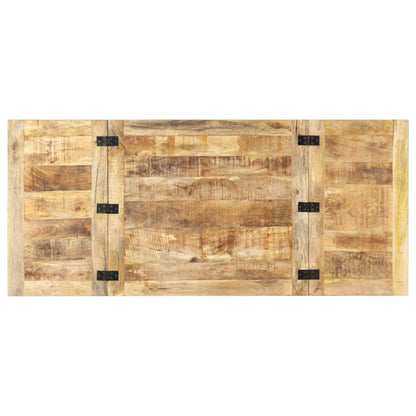 Mesa De Centro Extensible Madera Maciza De Mango 160x70x45 Cm_3