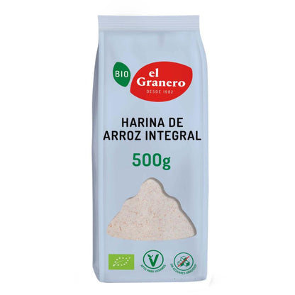 Farinha de Arroz Integral Biológica El Granero 500 g