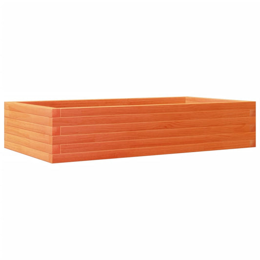 Jardinera Madera Maciza De Pino Marrón Cera 110x60x23 Cm_0