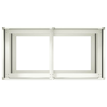 Jardinera De Acero Laminado En Frío Blanco 80x40x80 Cm_4