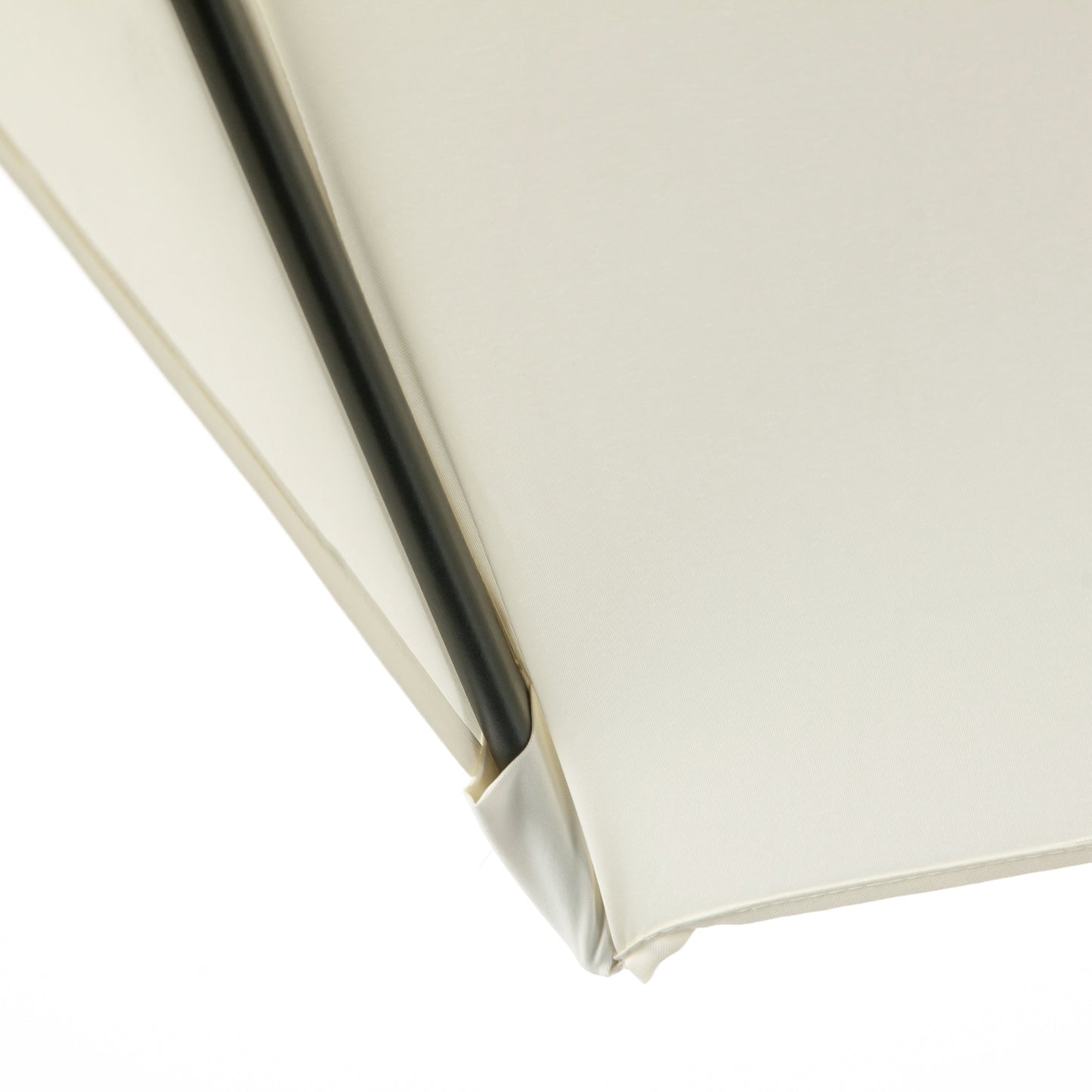 Outsunny Media Sombrilla 230x130x245 Cm Parasol De Pared Con Manivela Beige_3