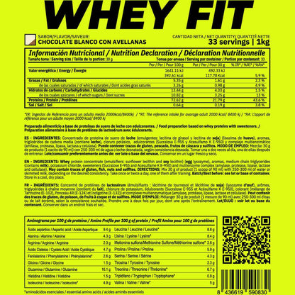 Whey Fit - 1kg - Chocolate Blanco Con Avellanas - Aumenta La Masa Muscular - Masmusculo_5