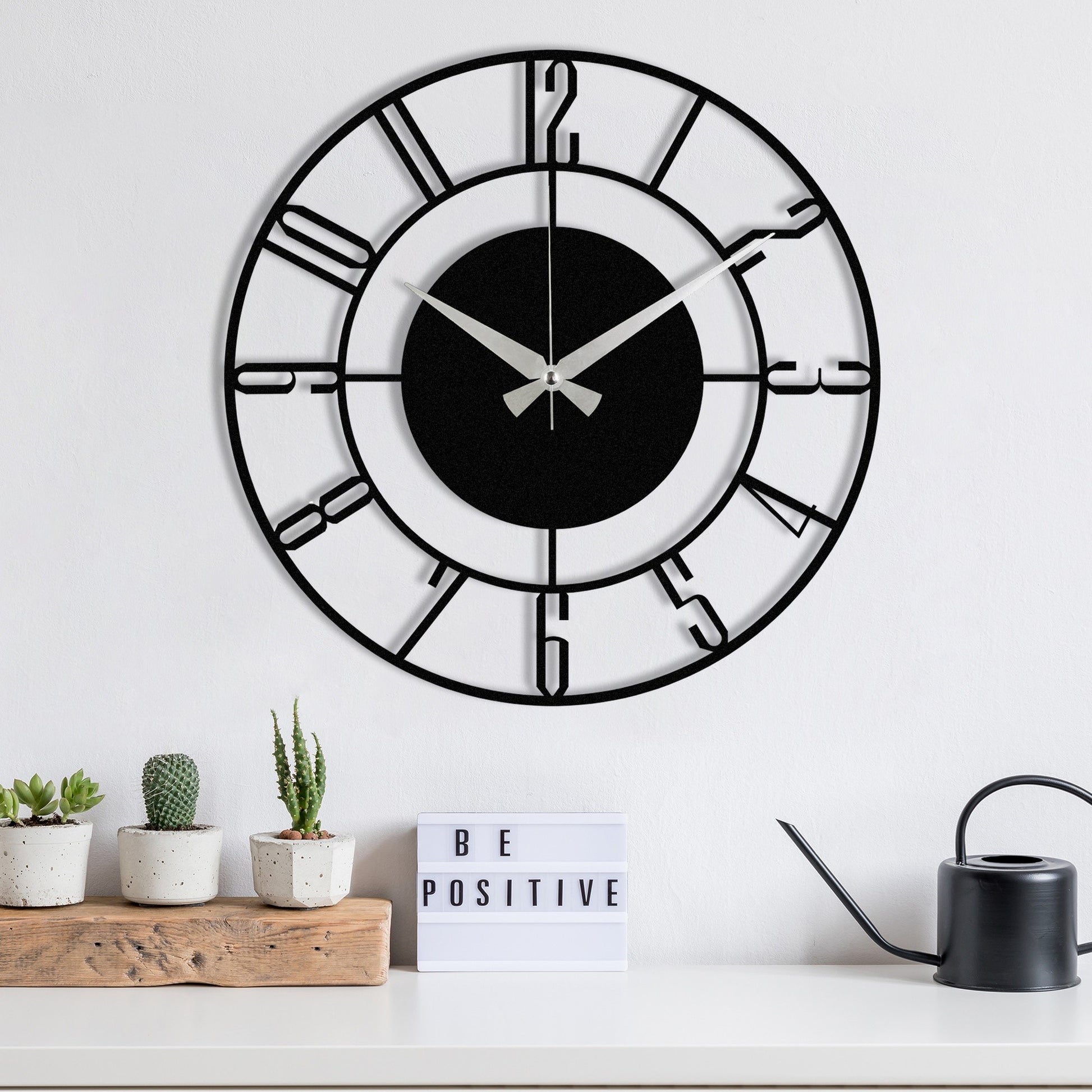Reloj De Pared Metal Decorativo Básico_4