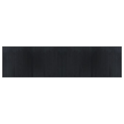Alfombra Rectangular Bambú Negro 100x400 Cm / Vetonek_2