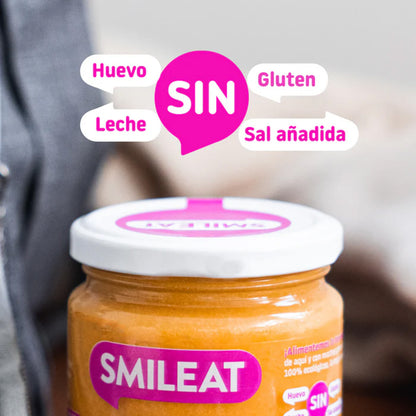 Pack 12x Tarrito BIO pavo y verduras +6 meses Smileat, 230g