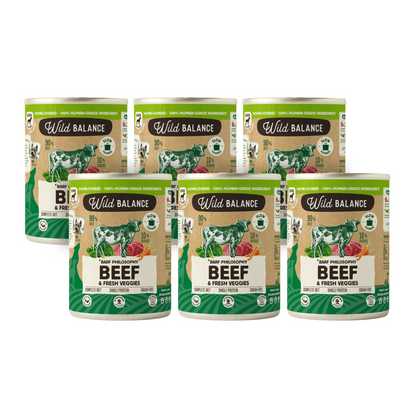Pacote de carne Barf para cães 6x400 g Wild Balance