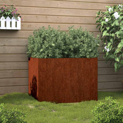 Jardinera De Acero Corten 62x47x46 Cm_1