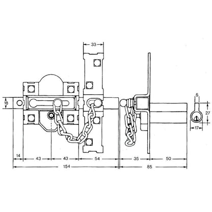 Cerrojo Fac 307-r/ 80-n/ Derecha_1