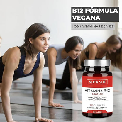 Complexo de Vitamina B12 2000 mcg Cansaço Nutralie 120 comprimidos