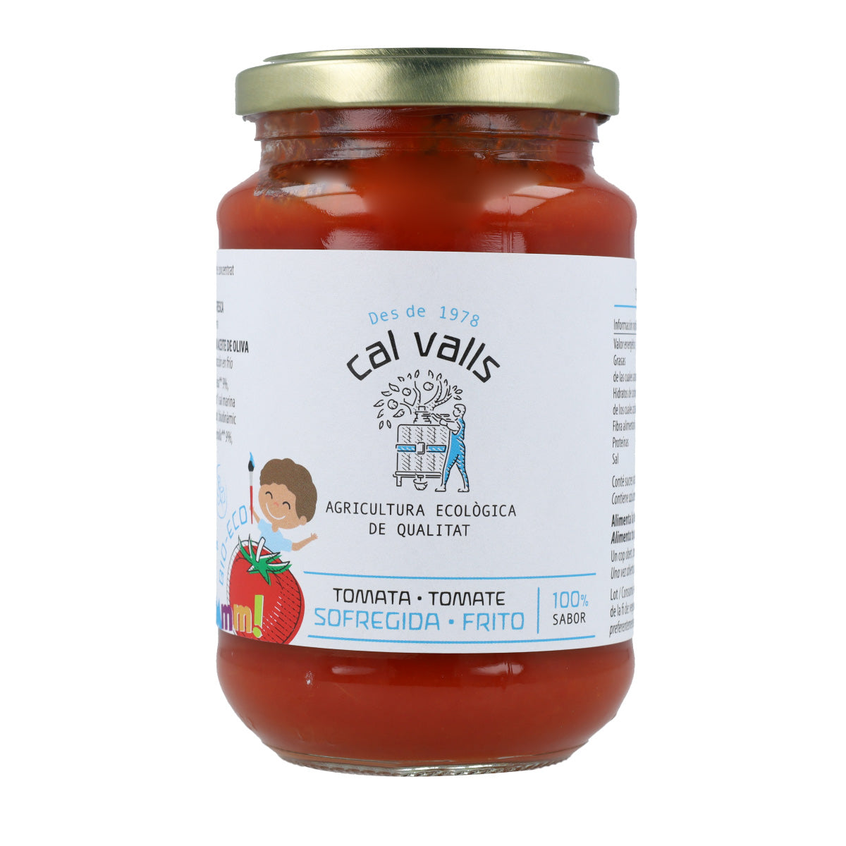 Tomate Frito Biológico Cal Valls SEM adição de açúcares 350g