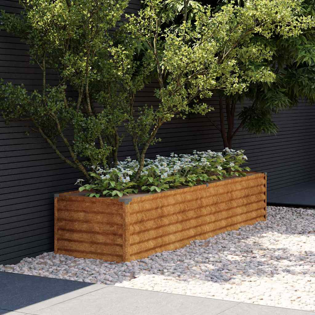 Jardinera Elevada 194x50x36 Cm Acero Corten_1