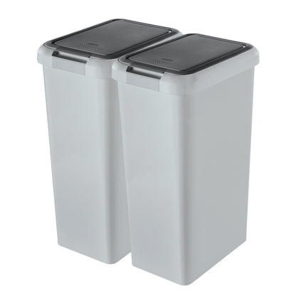 Set 2 Cubos touch & Lift De 45l Gris_0